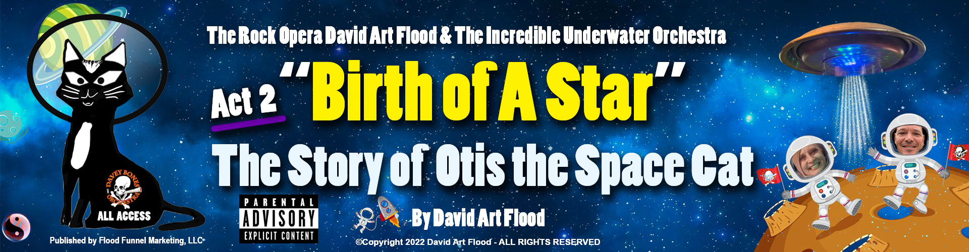 Birth of A Star - The Story of Otis the Space Cat, by David Art Flood