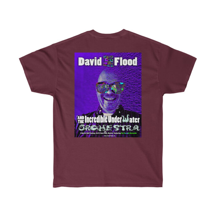 Design #2 - Purple David with Psychedelic Glasses (design on back of shirt, logo on front breast) - Image 6