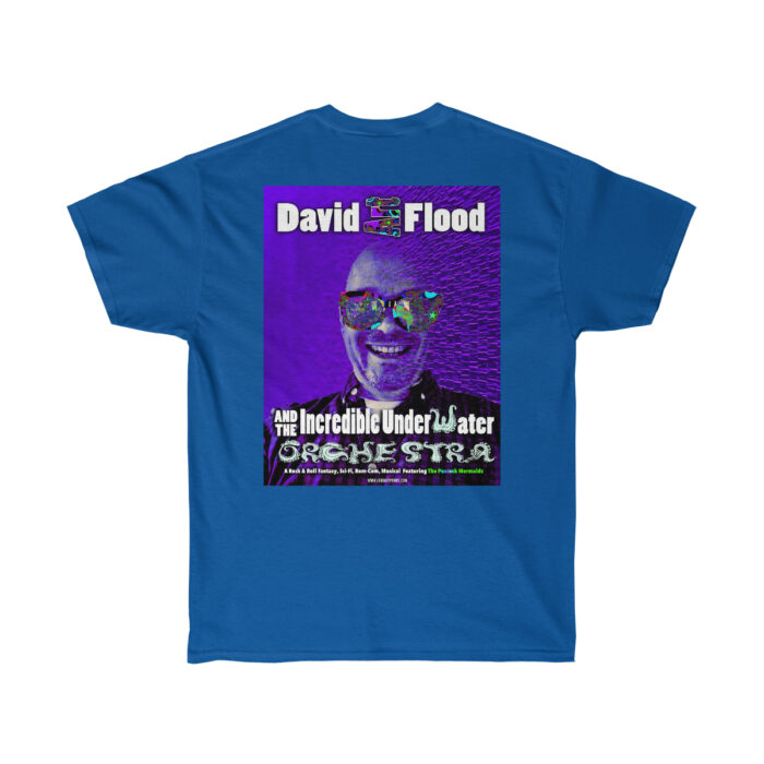 Design #2 - Purple David with Psychedelic Glasses (design on back of shirt, logo on front breast) - Image 8