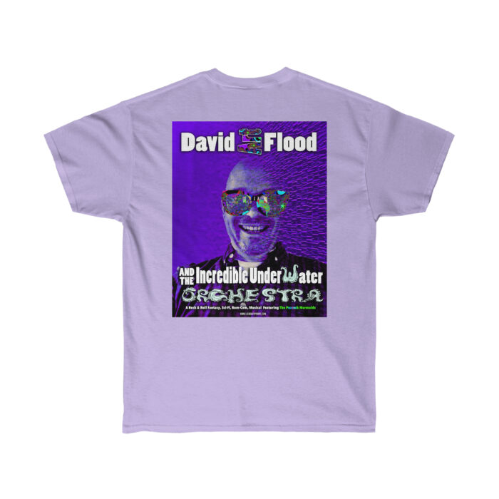 Design #2 - Purple David with Psychedelic Glasses (design on back of shirt, logo on front breast) - Image 10