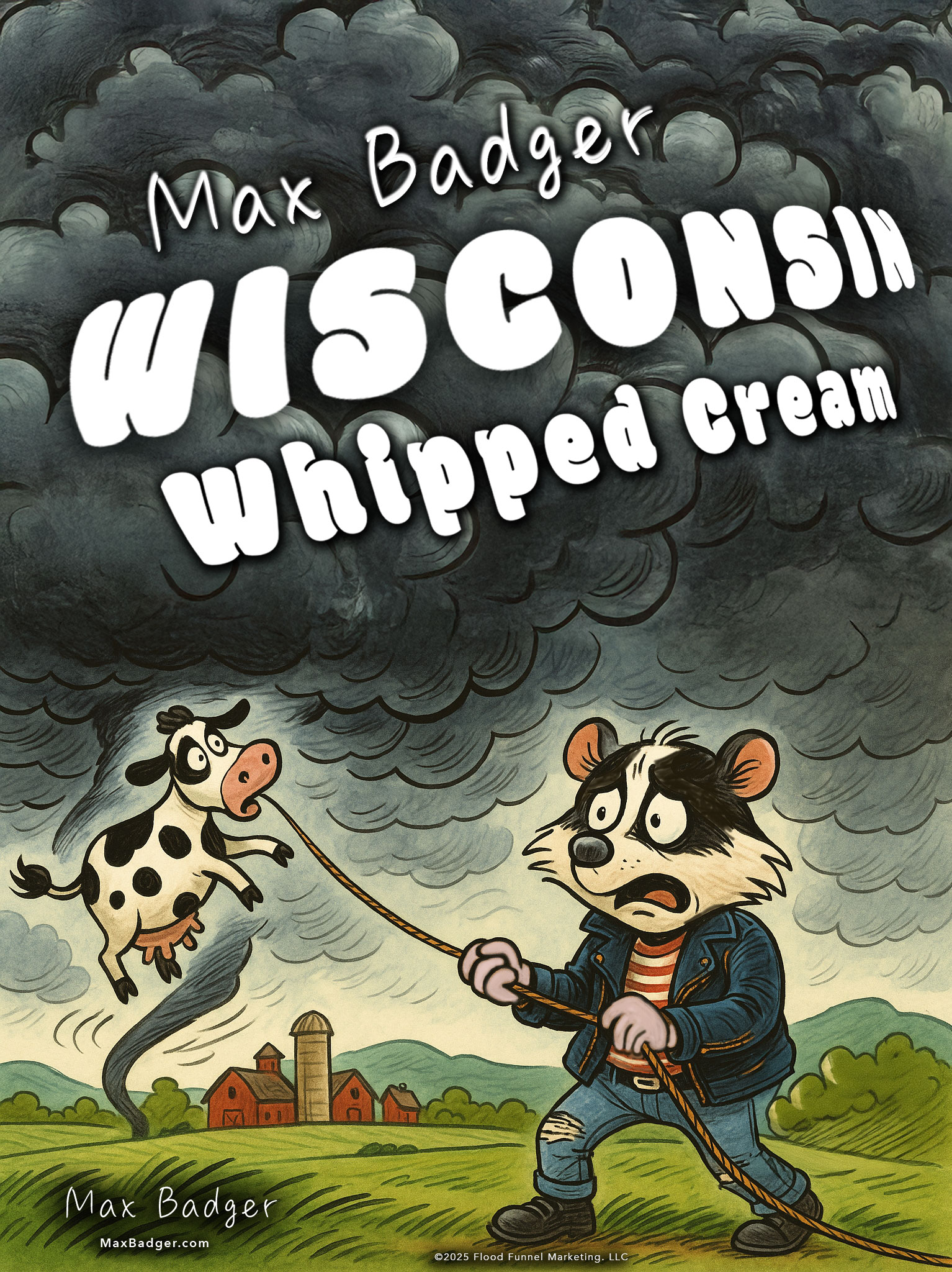Max Badger Cartoon - Original Recipe Wisconsin Whipped Cream